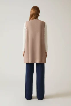 James Lakeland Taupe Knitted Gilet
