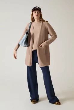 James Lakeland Taupe Knitted Gilet