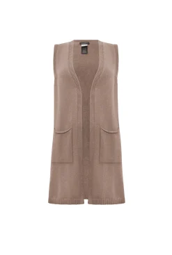 James Lakeland Taupe Knitted Gilet