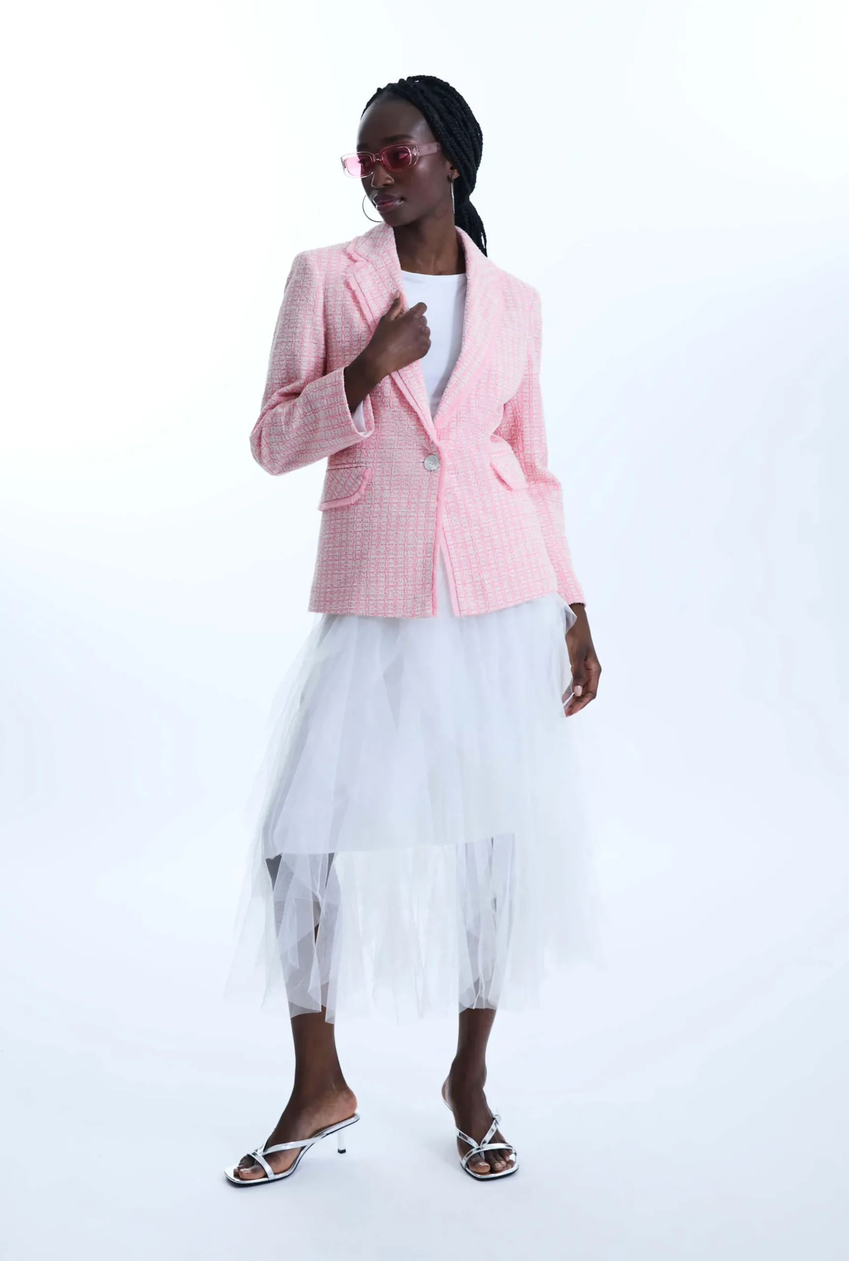 James Lakeland Tweed Button Blazer