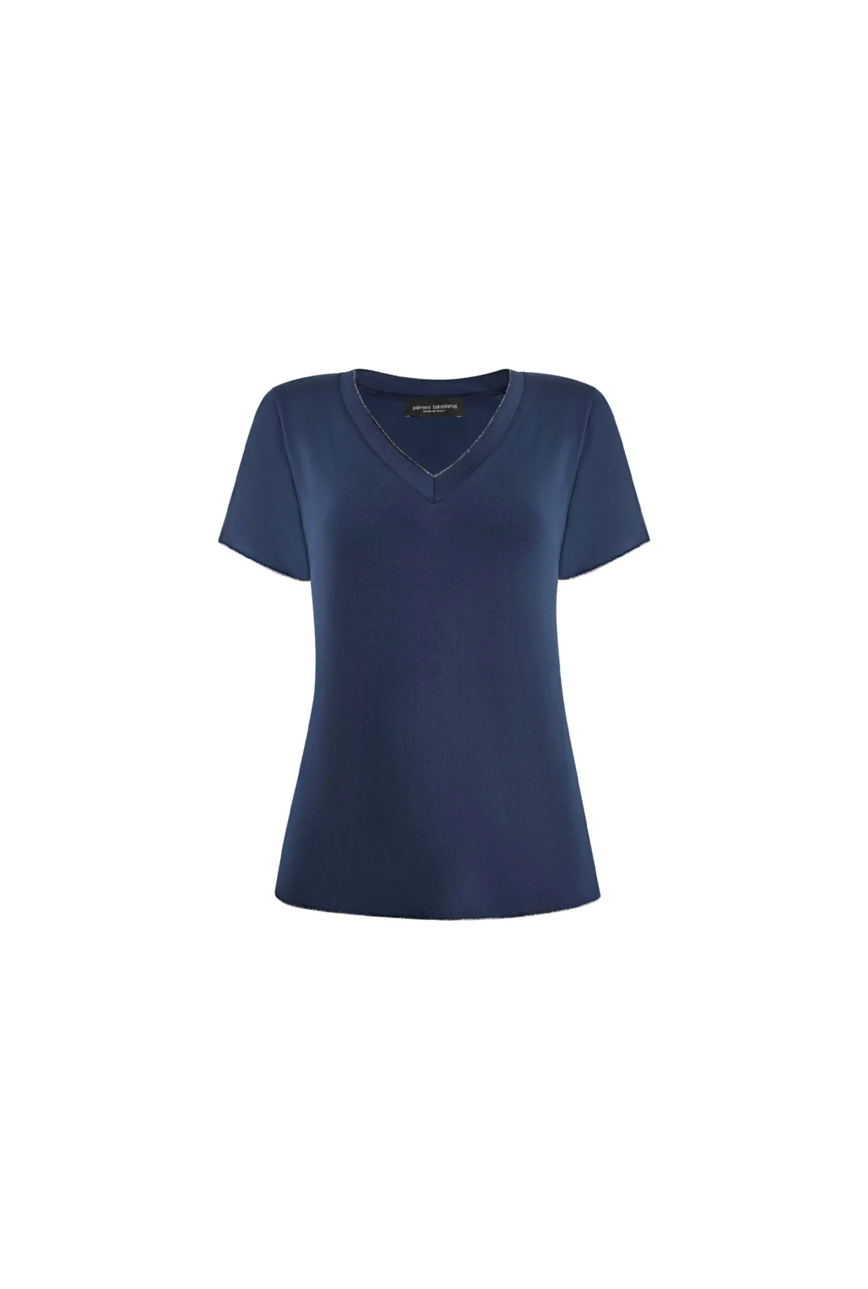 James Lakeland V-neck Denim T-shirt