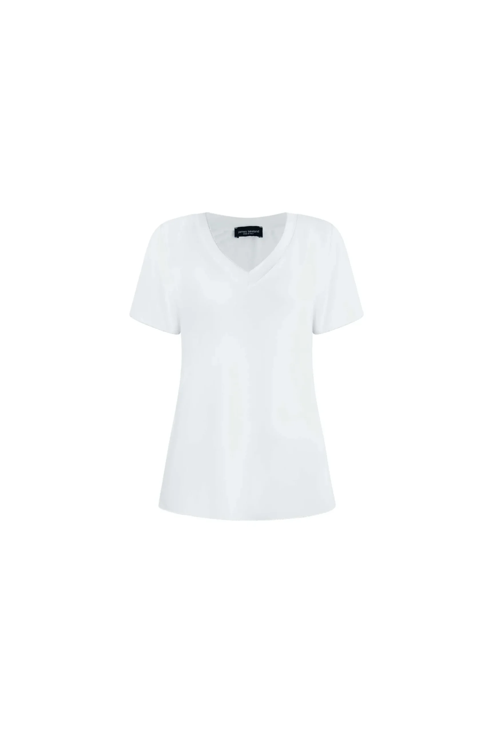 James Lakeland V-neck White T-shirt