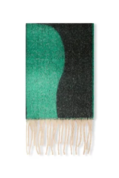 James Lakeland Wave Detail Black Scarf