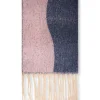 James Lakeland Wave Detail Pink Scarf