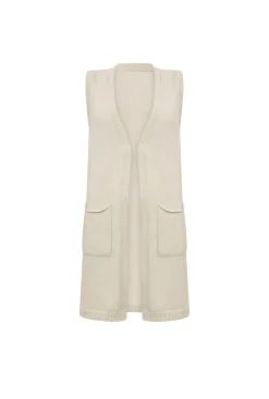 James Lakeland White Knitted Gilet