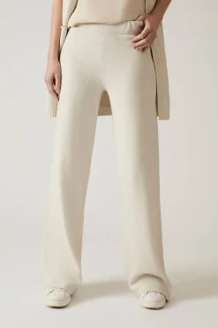 James Lakeland White Knitted Trousers