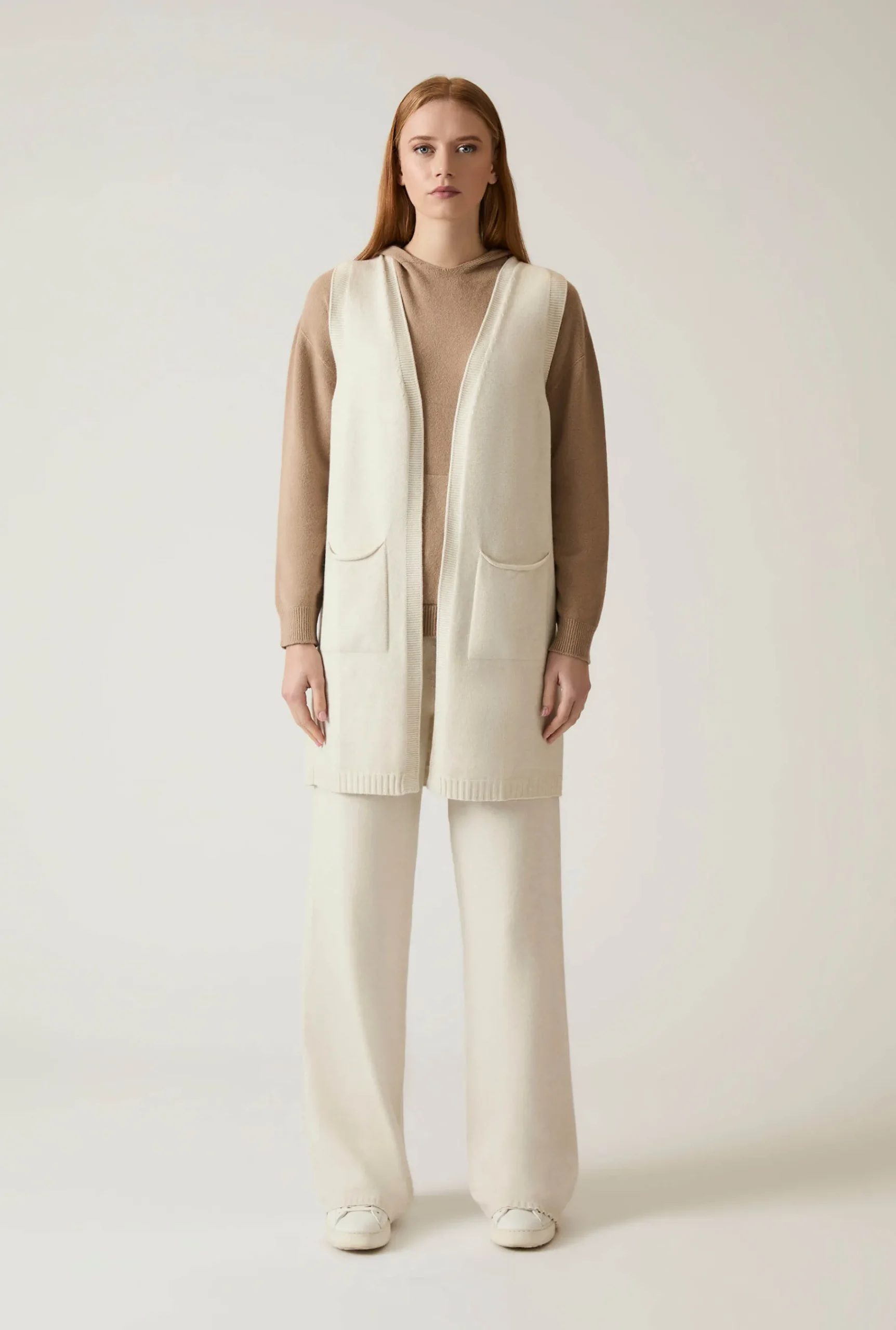James Lakeland White Knitted Trousers
