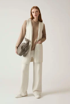 James Lakeland White Knitted Trousers