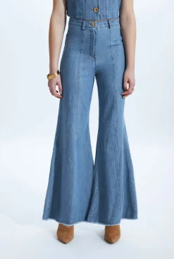 James Lakeland Wide Leg Denim Trousers