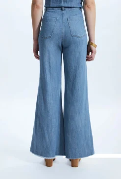 James Lakeland Wide Leg Denim Trousers