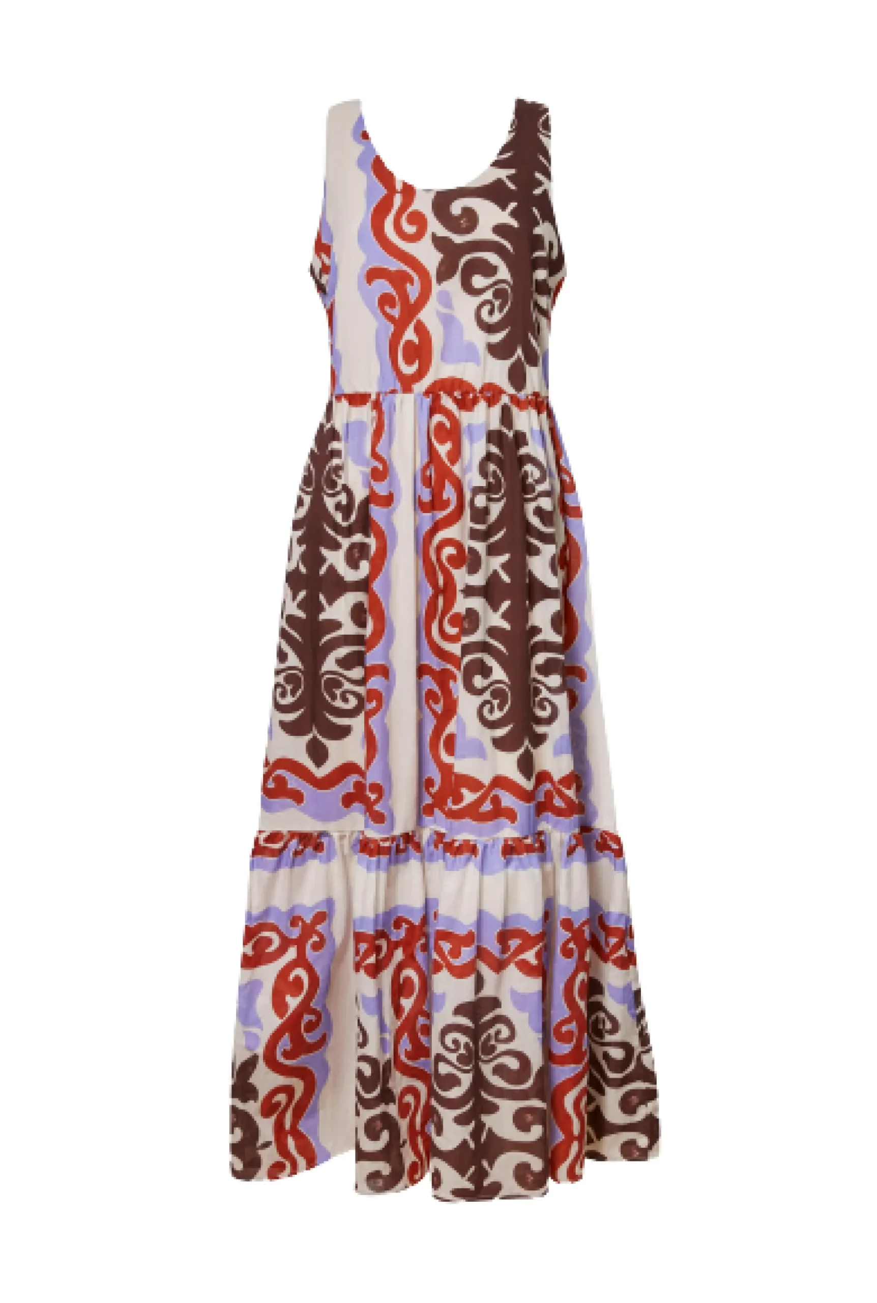 James Lakeland Wide Neckline Strappy Midi Dress