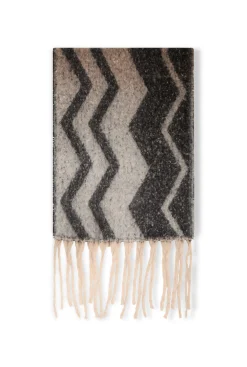 James Lakeland Zig Zag Black Scarf